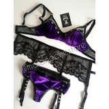 Liguero/Garter Belt Morticia t & Panty Bondage Velvet