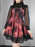 Vestido - Dress Magma con blusa Raven