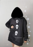 Hoodie oversize Skull