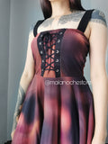 Vestido - Dress Magma con blusa Raven