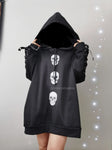 Hoodie oversize Skull