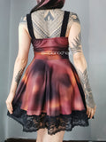 Vestido - Dress Magma con blusa Raven